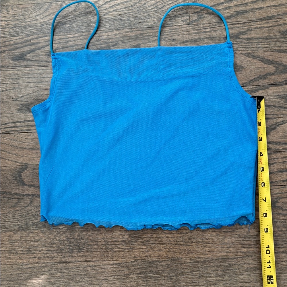 Blue Women's Crop Top - Picture 6 of 10